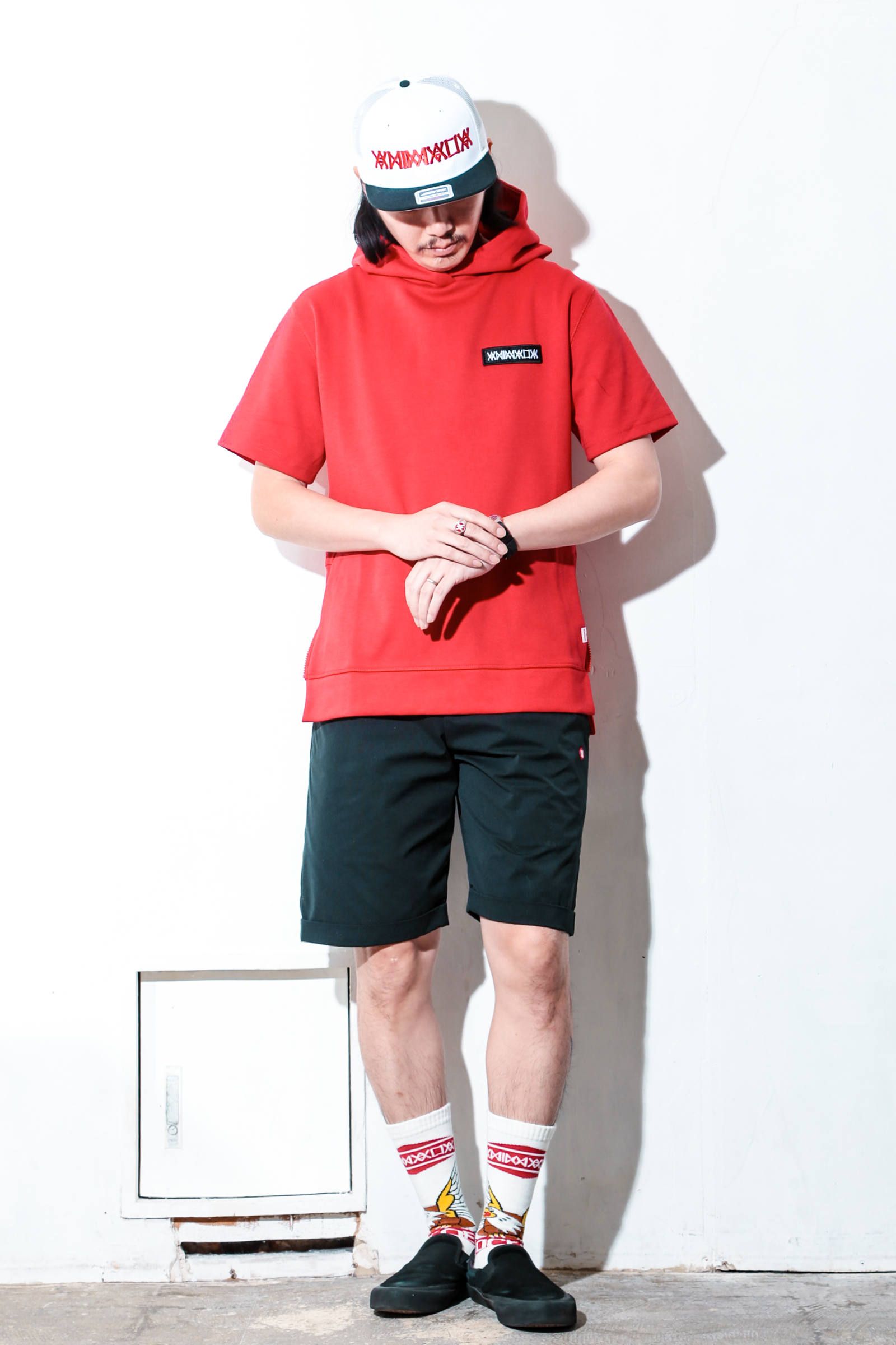 S/S SIDE ZIP HOODIE