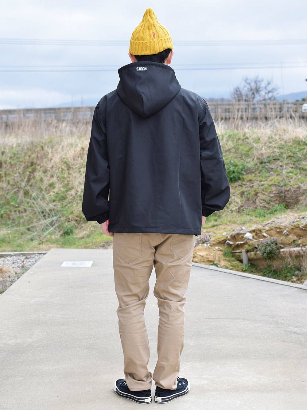 SLICK HALFZIPHOOD-JACKET