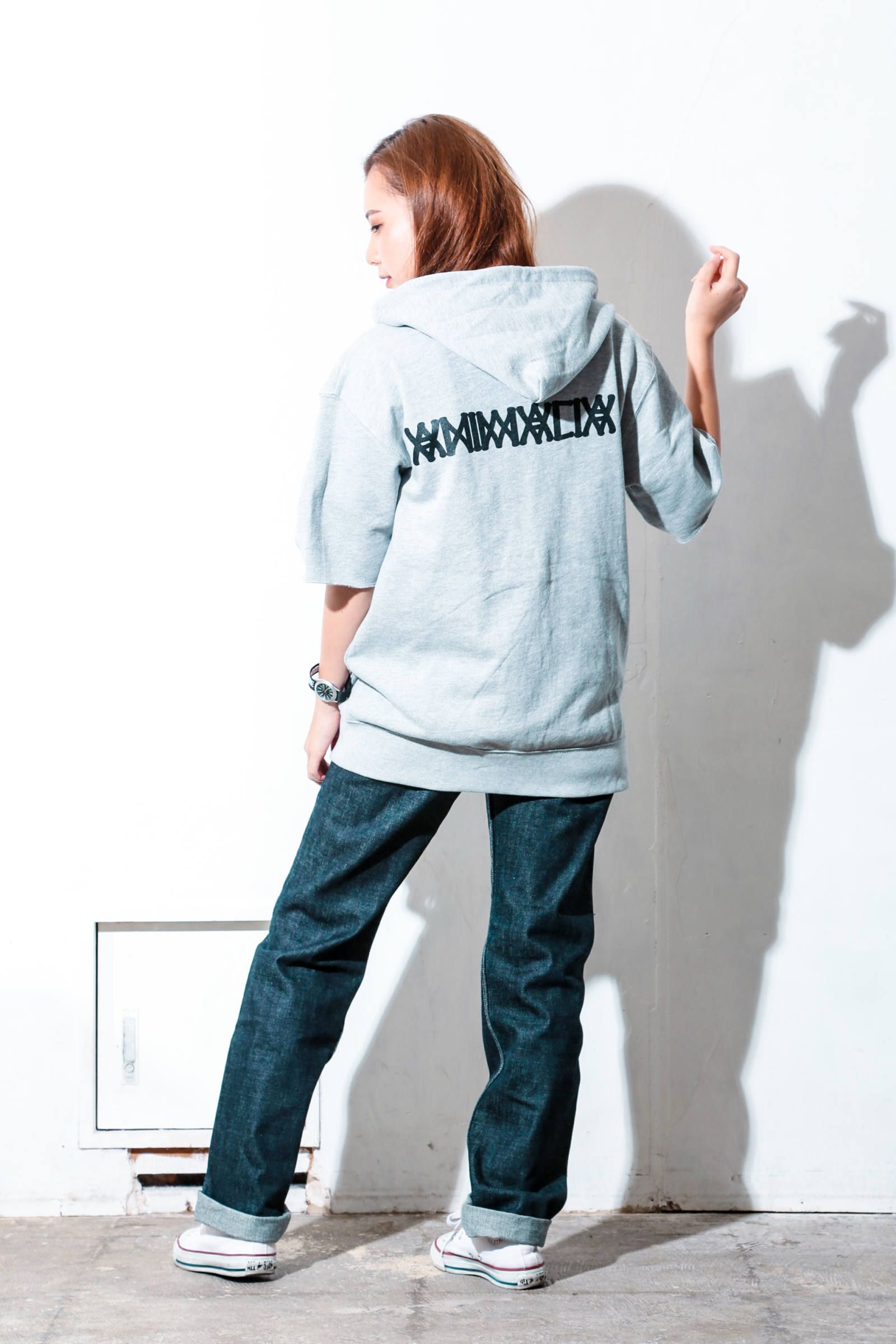 S/S SIDE ZIP HOODIE