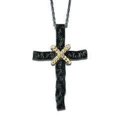 JOIN CROSS-BLACK titanium&Brass