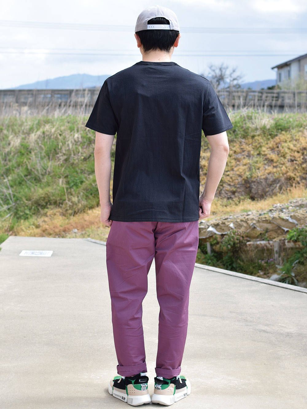 FLAME OUTLINE US COTTON T-SHIRT
