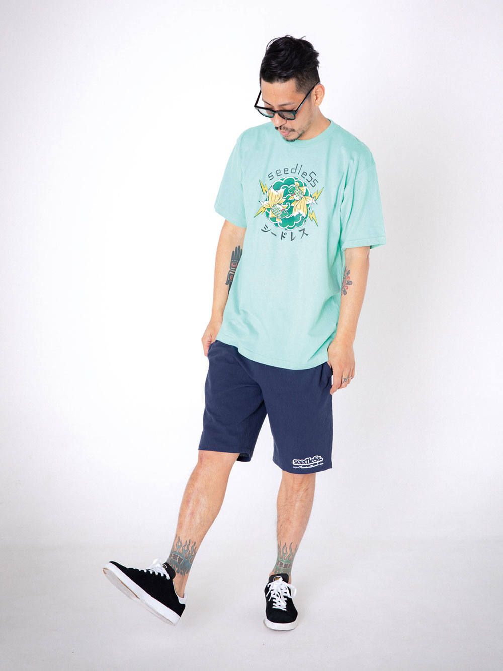 Green goldfish s/s tee