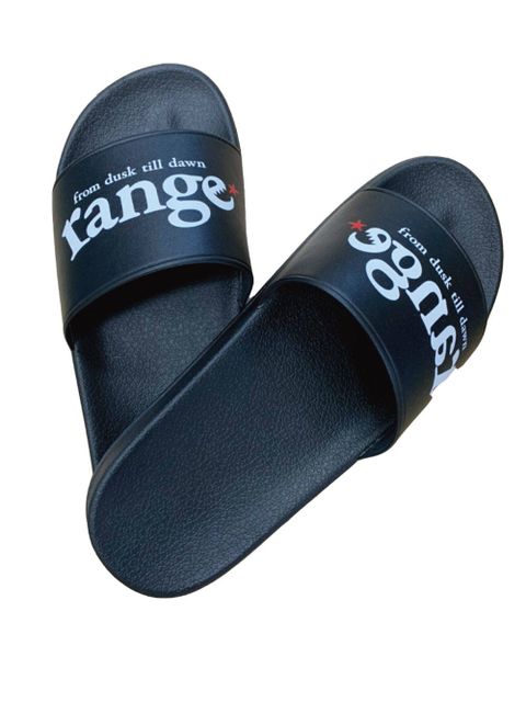 rg  flipped logo sandals