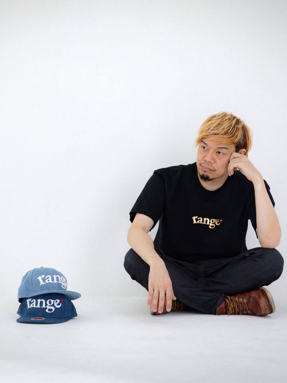 rg GOLD rust logo s/s tee