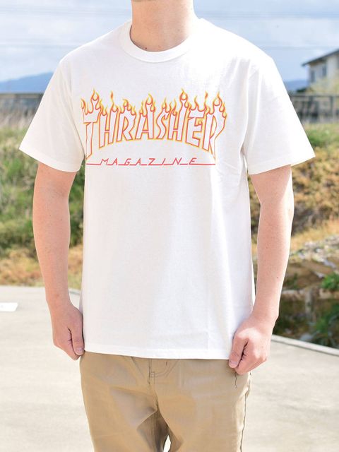 FLAME OUTLINE US COTTON T-SHIRT