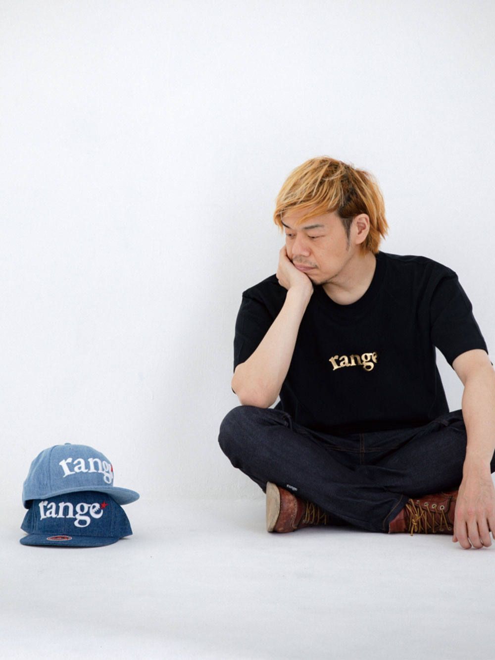 rg GOLD rust logo s/s tee