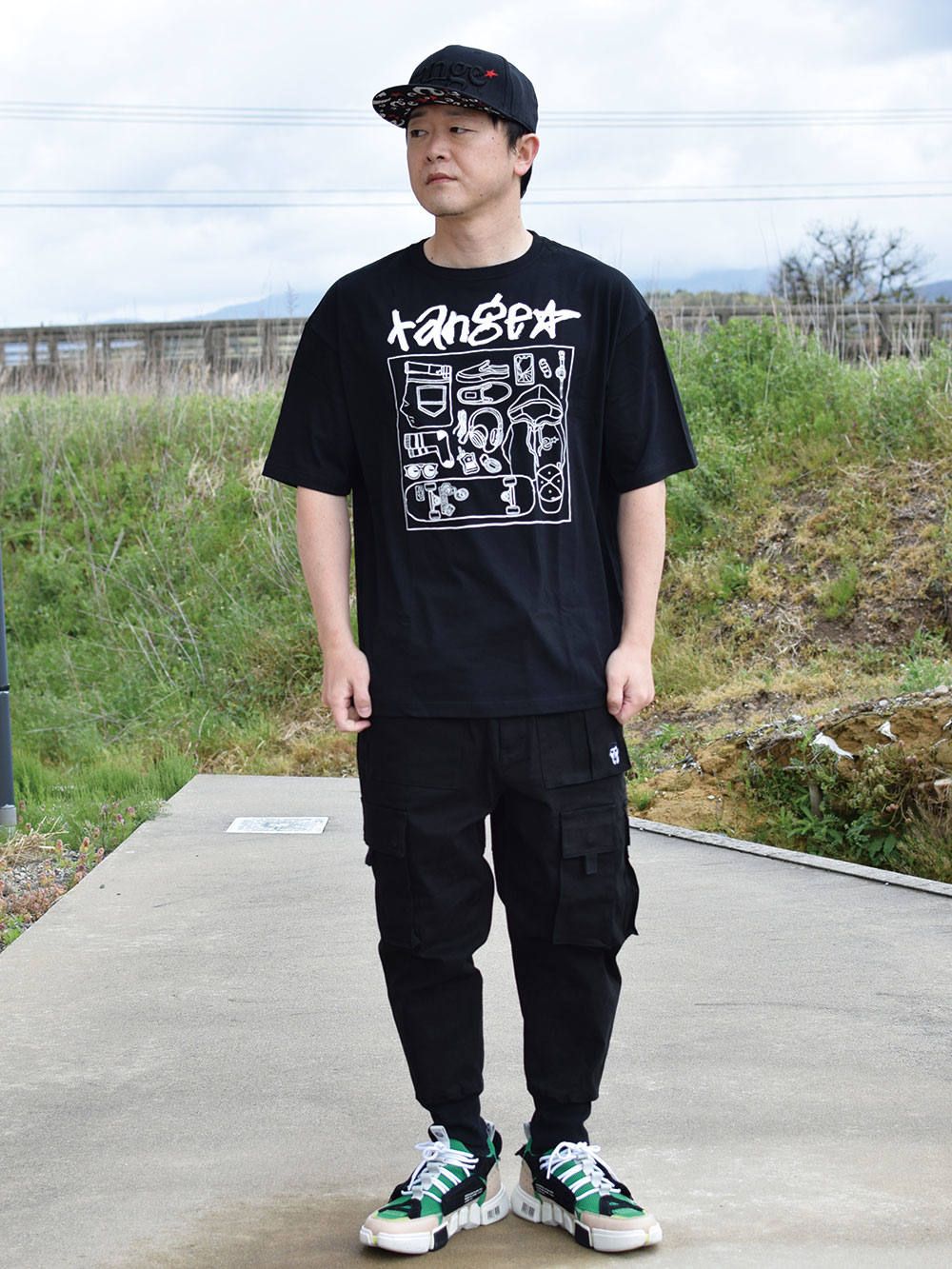 Hand writing stuff Big size s/s tee