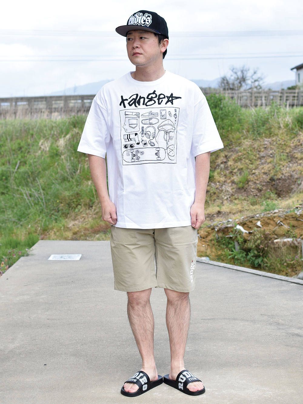 Hand writing stuff Big size s/s tee