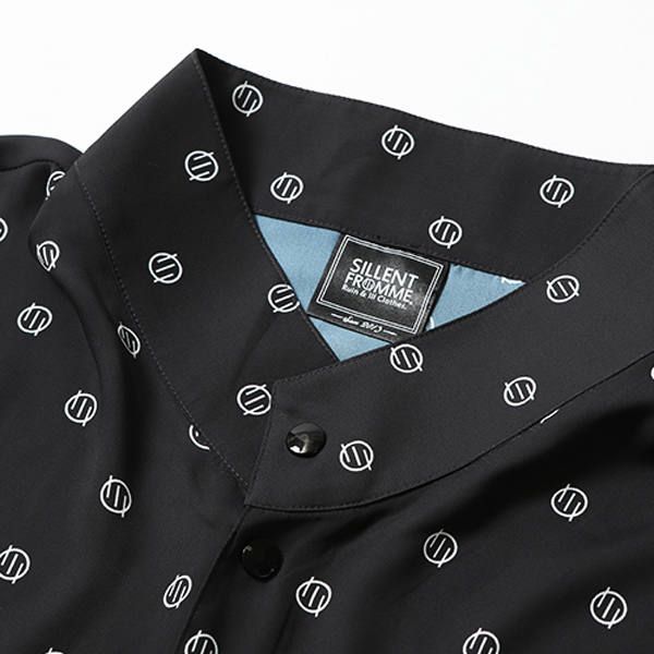 SPELL -Patterned Stand Up Collar Shirts-