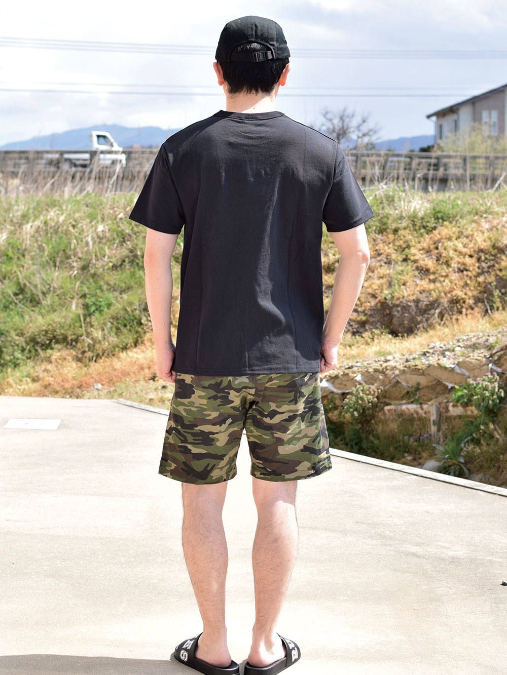 FLAME OUTLINE US COTTON T-SHIRT