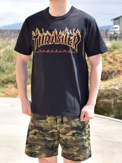 FLAME OUTLINE US COTTON T-SHIRT