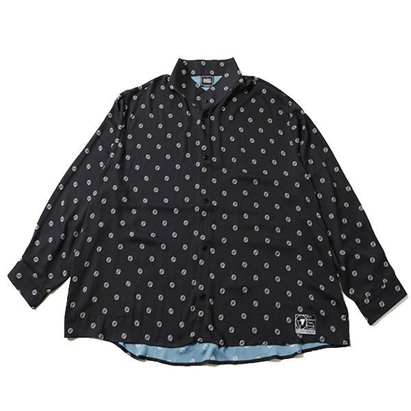 SPELL -Patterned Stand Up Collar Shirts-