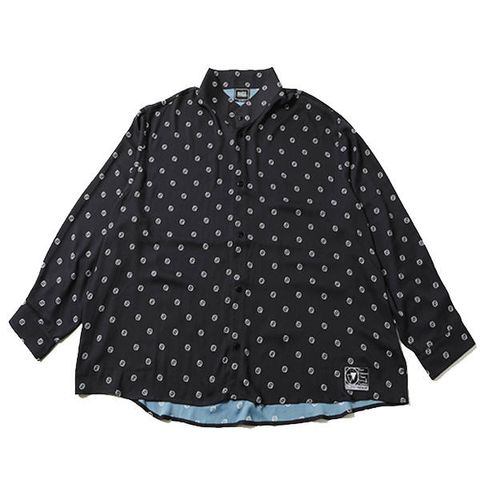 SPELL -Patterned Stand Up Collar Shirts-