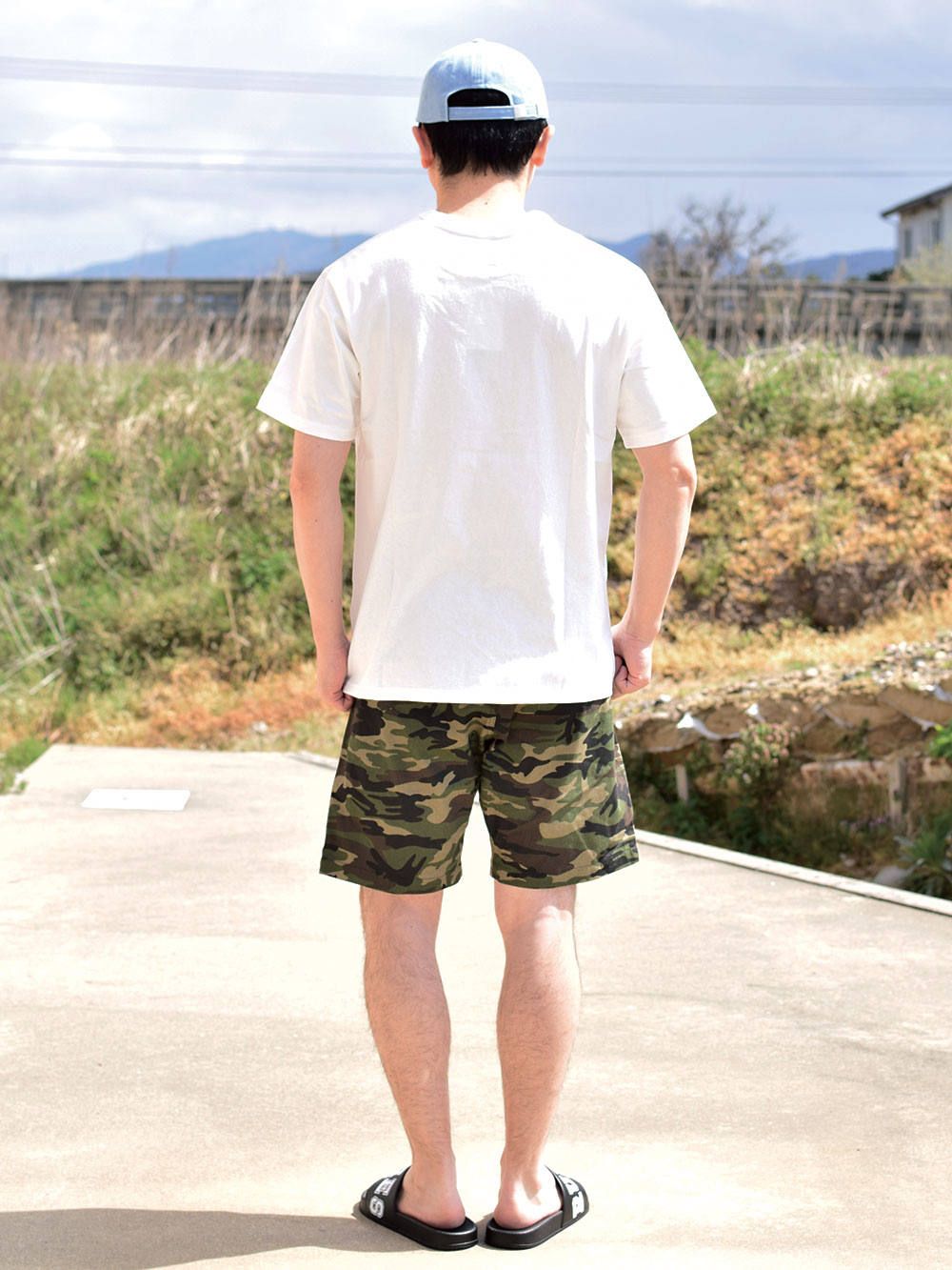 FLAME OUTLINE US COTTON T-SHIRT