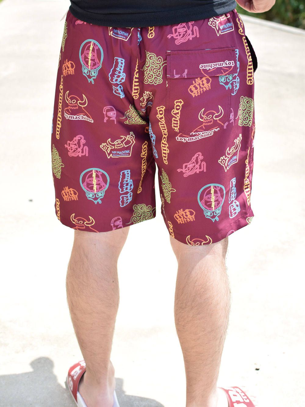 NEON PRINT SHORT-PANTS