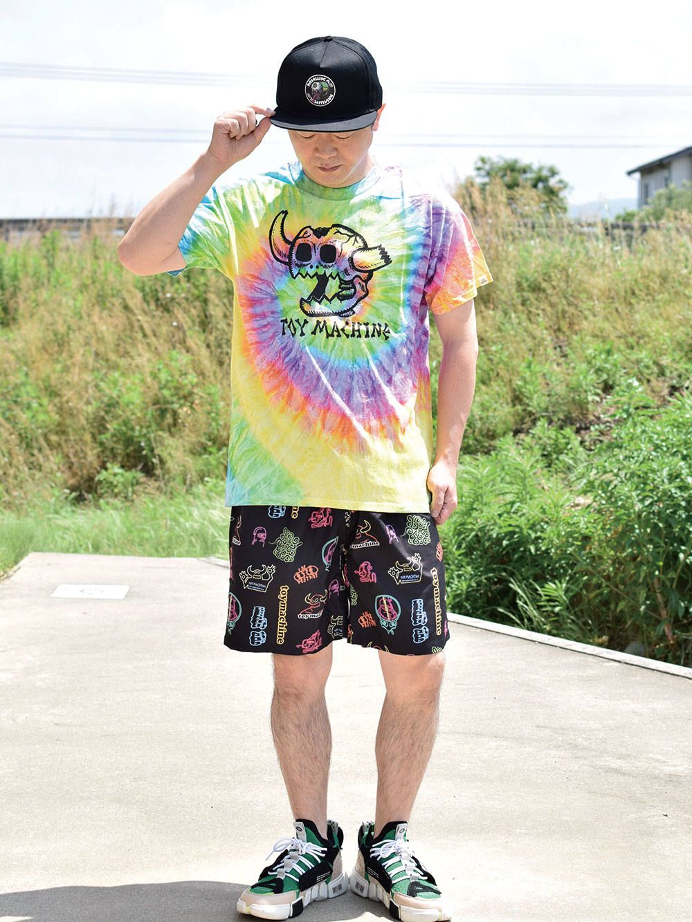 CHALLENGER TIE DYE THUNDER ROSE TEE 長瀬-