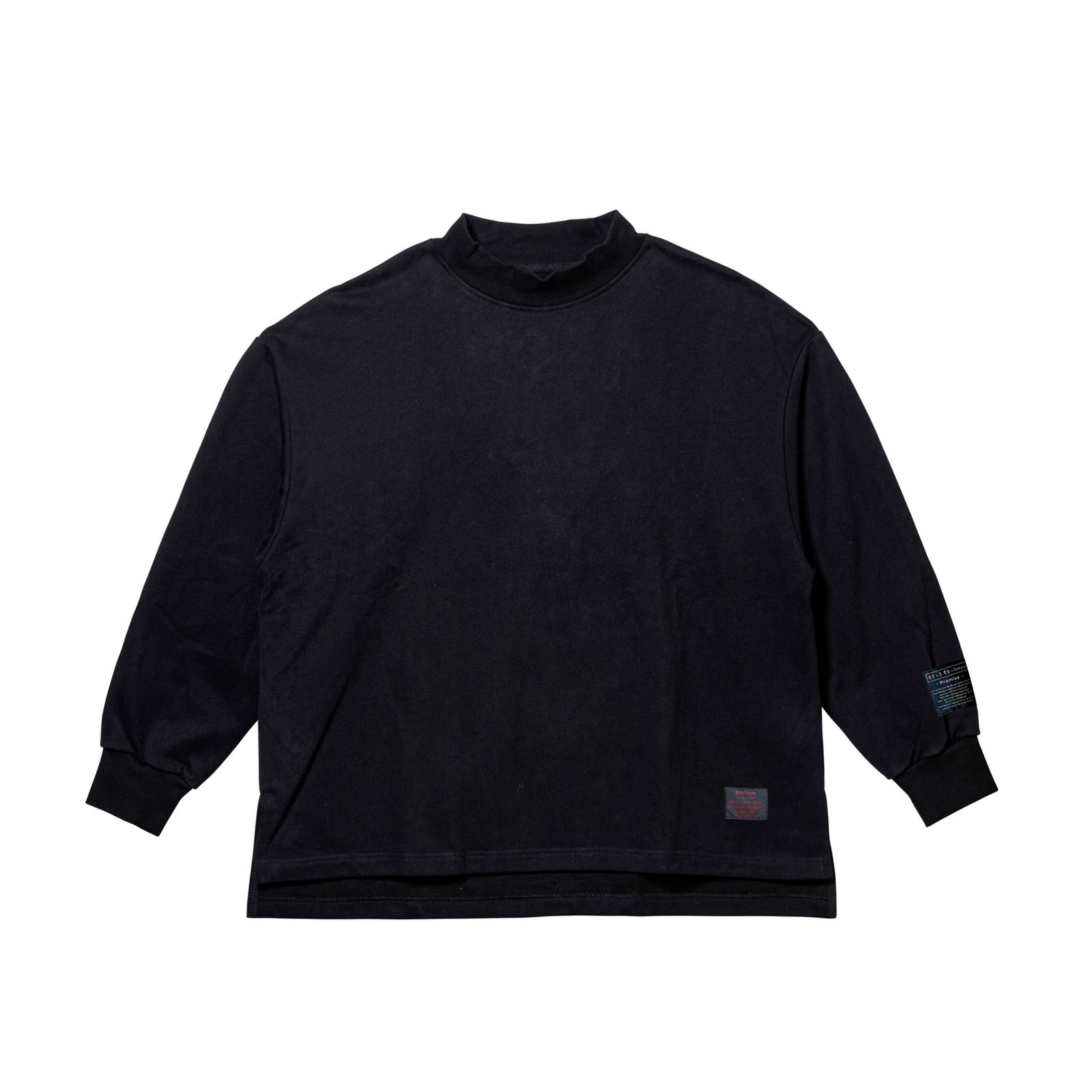 MOCK NECK LOOSE-SWEAT