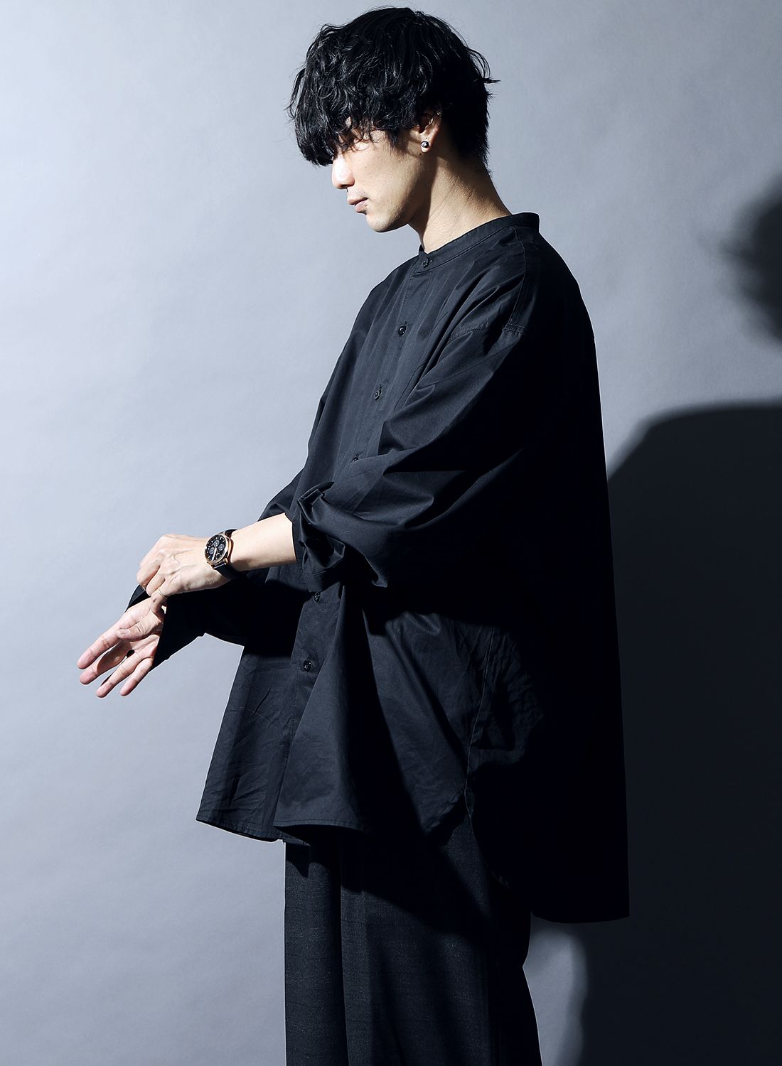 CHEAP -Band collar Shirts-