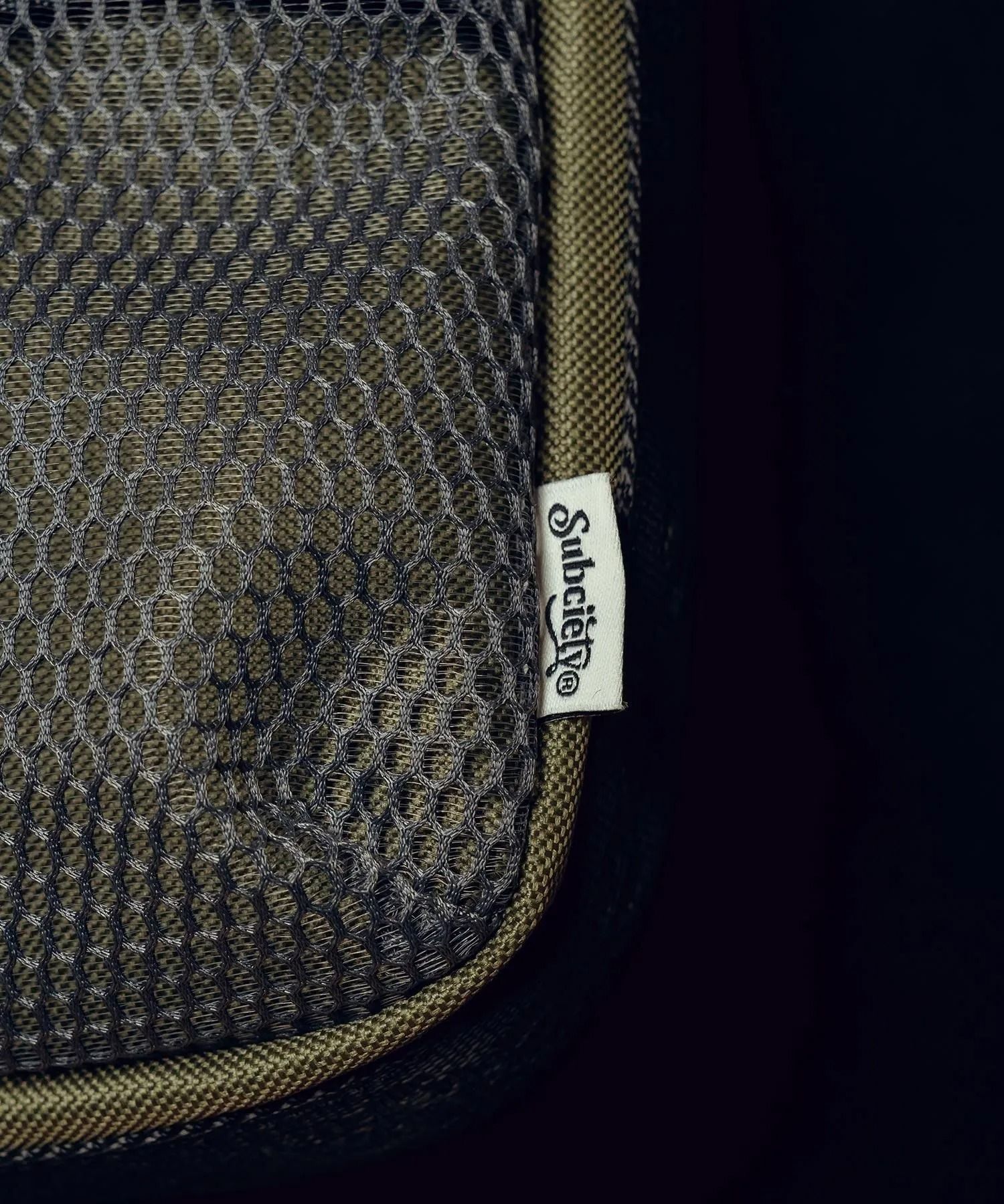 Mesh pocket mini shoulder bag