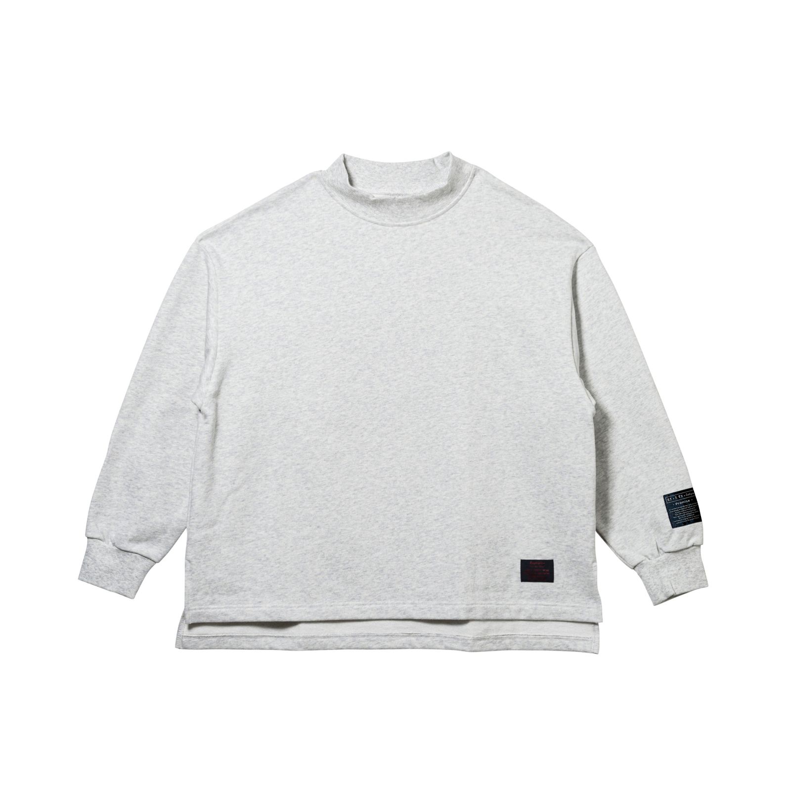 MOCK NECK LOOSE-SWEAT