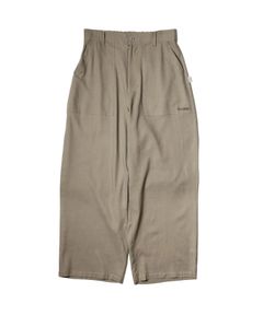 Linen blend baker pants