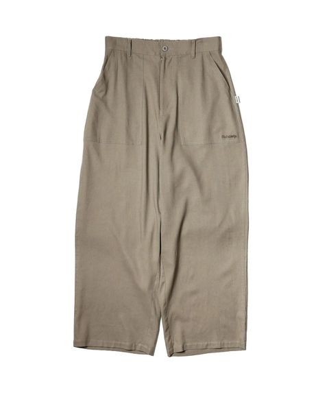 Linen blend baker pants