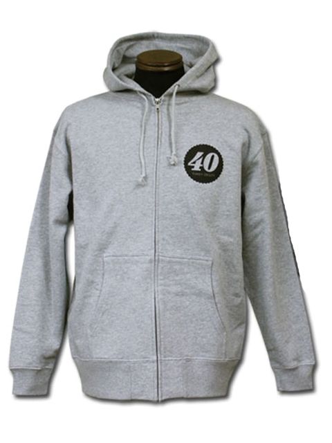 BACKWARD 40 ZIP HOODIE