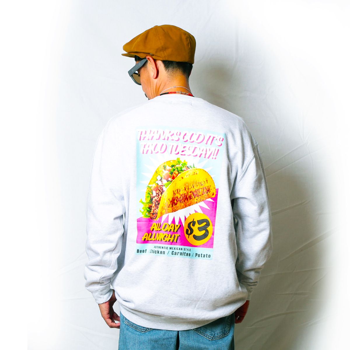 10oz Crew Sweat(loop terry) -TACO TUESDAY