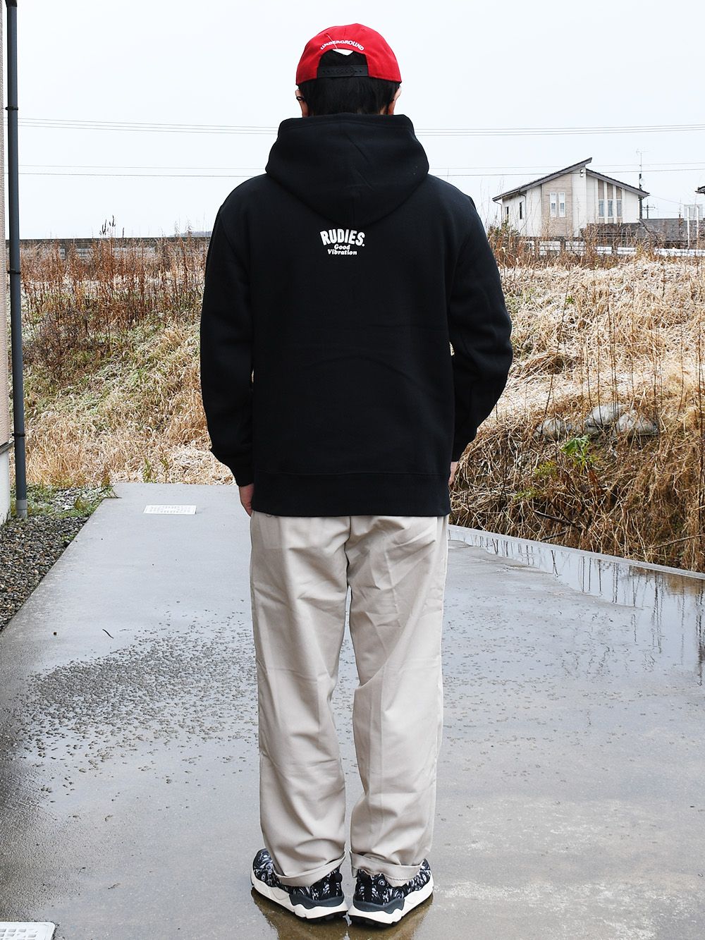 RUDIE'SxCRAYON SHINCHAN CIRCLEMOSH HOOD SWEAT