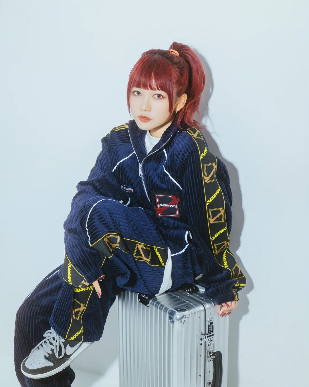 Corduroy jersey jacket