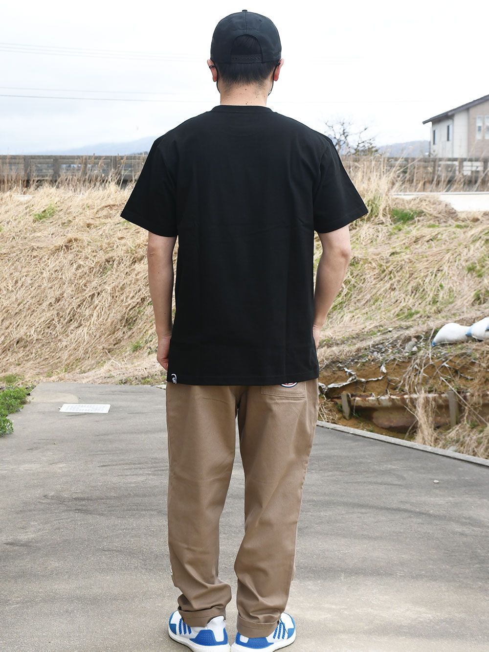 sd double knee wide pants