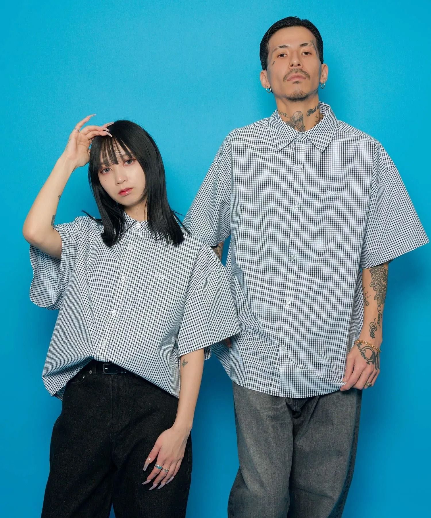 Essential mini check shirt