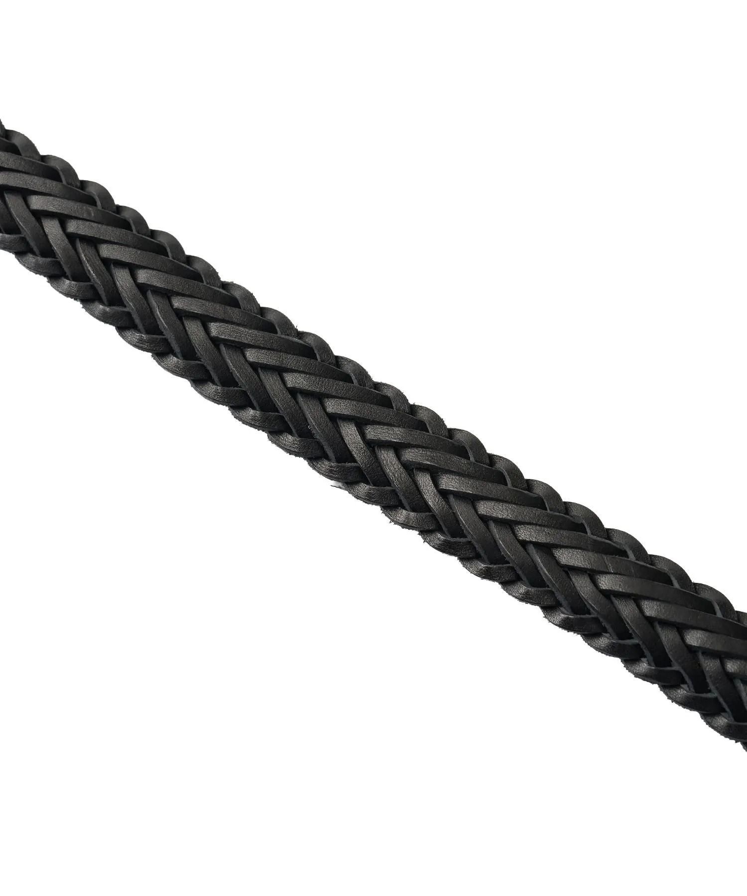 Leather mesh belt