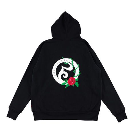 LOGO ROSE-HOODIE