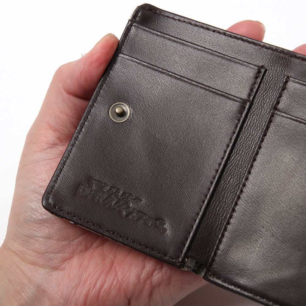 きのこ総柄三つ折り財布