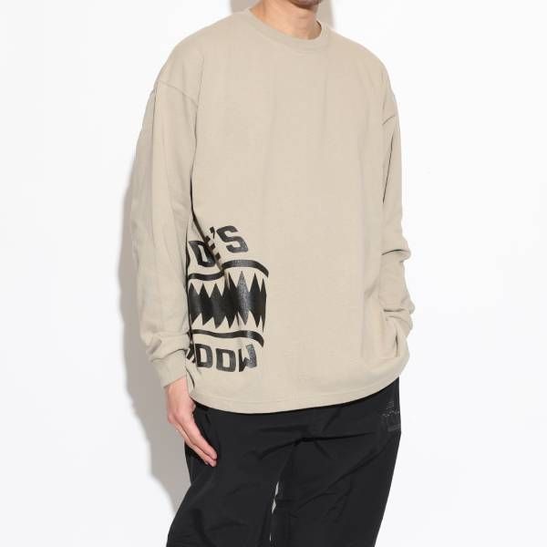 SHARK TEETH -BIG SILHOUETTE LS TEE