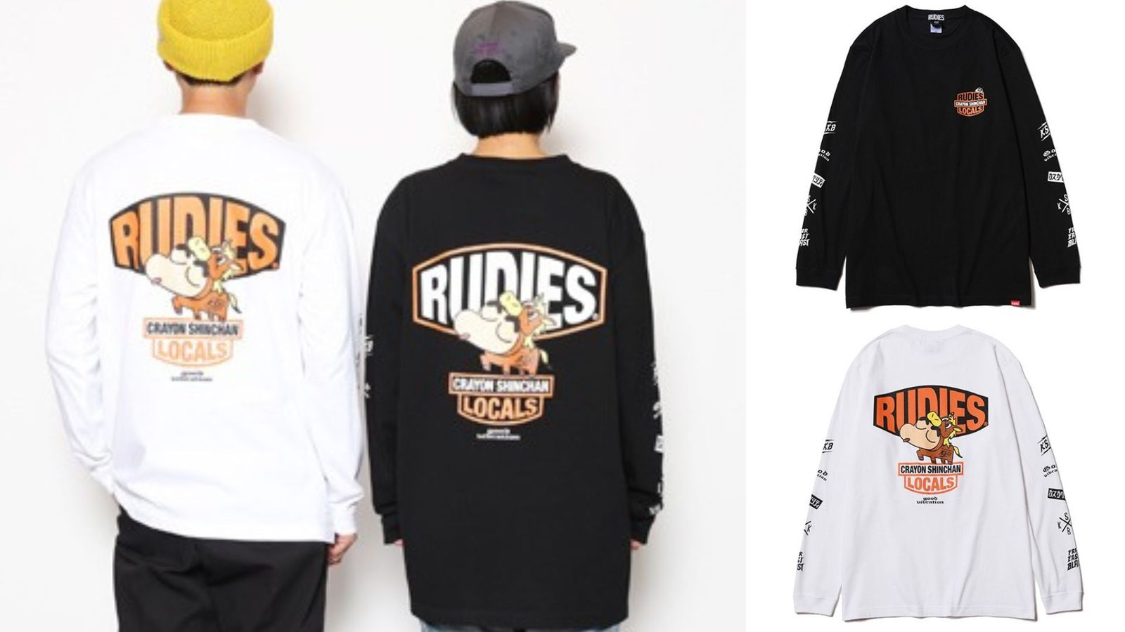 RUDIE'S x CRAYON SHINCHAN HORSE LSTEE