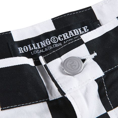 CHECKER FLAG FLARE-PANTS