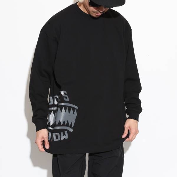 SHARK TEETH -BIG SILHOUETTE LS TEE