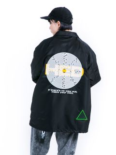 Circle maze Coach jacket
