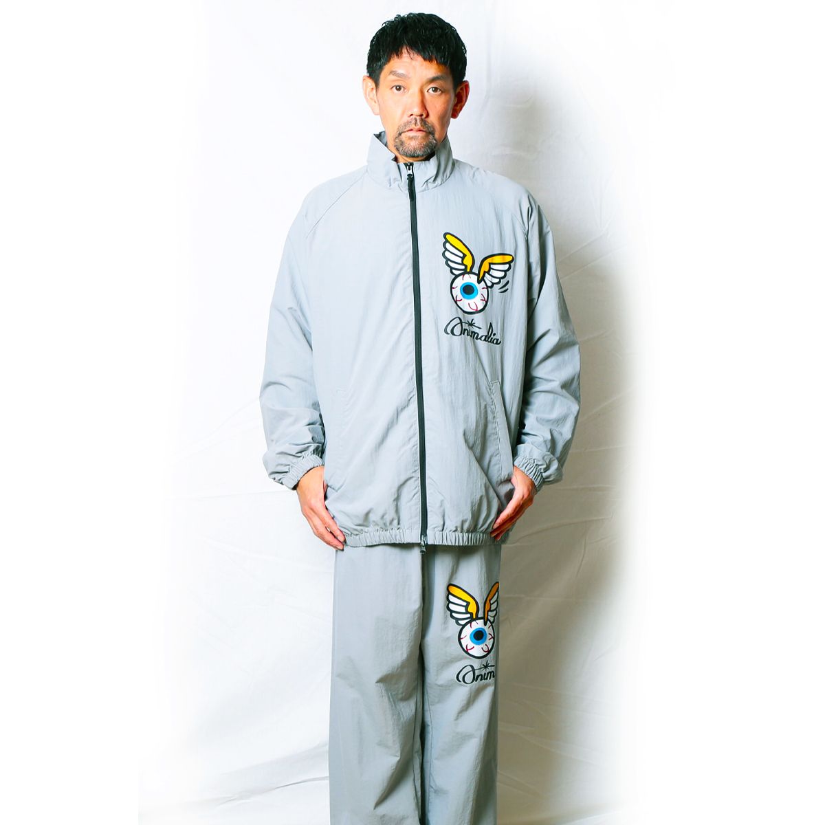 Nylon Track Pants - EYE BALL