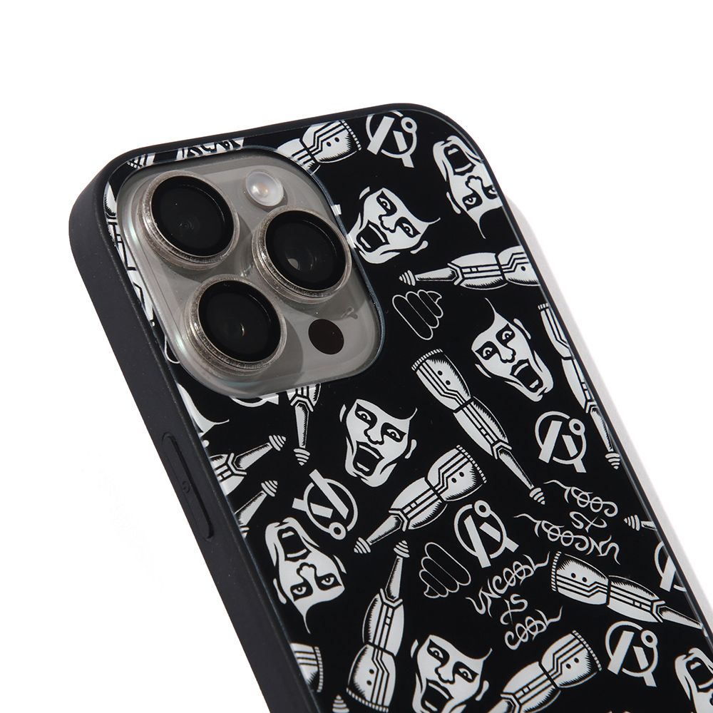 TEMPERED GLASS iPhone CASE / 超総柄