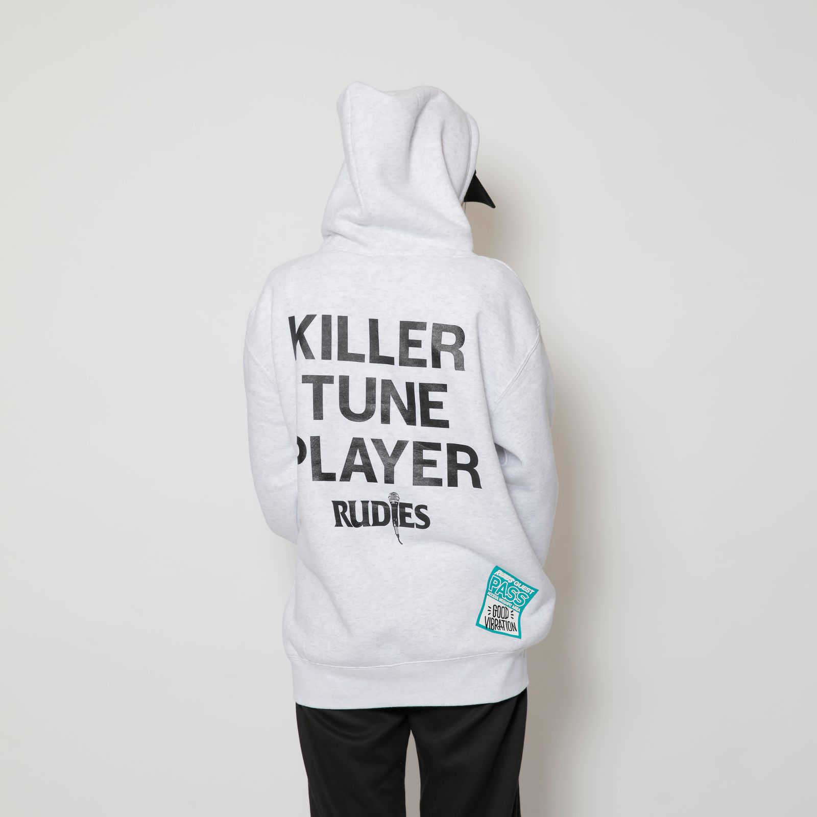 MICROPHONE SLICK HOOD-SWEAT