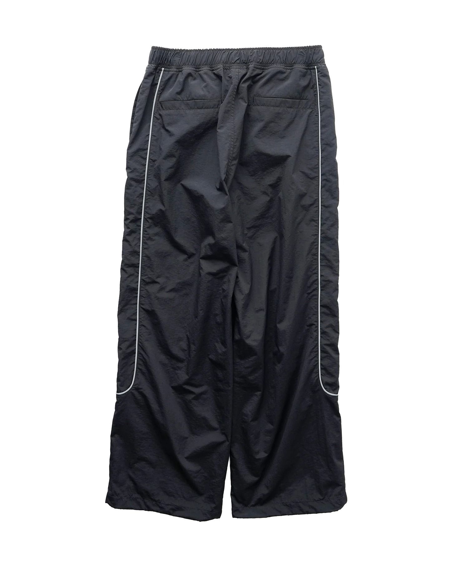 Reflective piping nylon pants