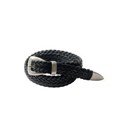 Leather mesh belt