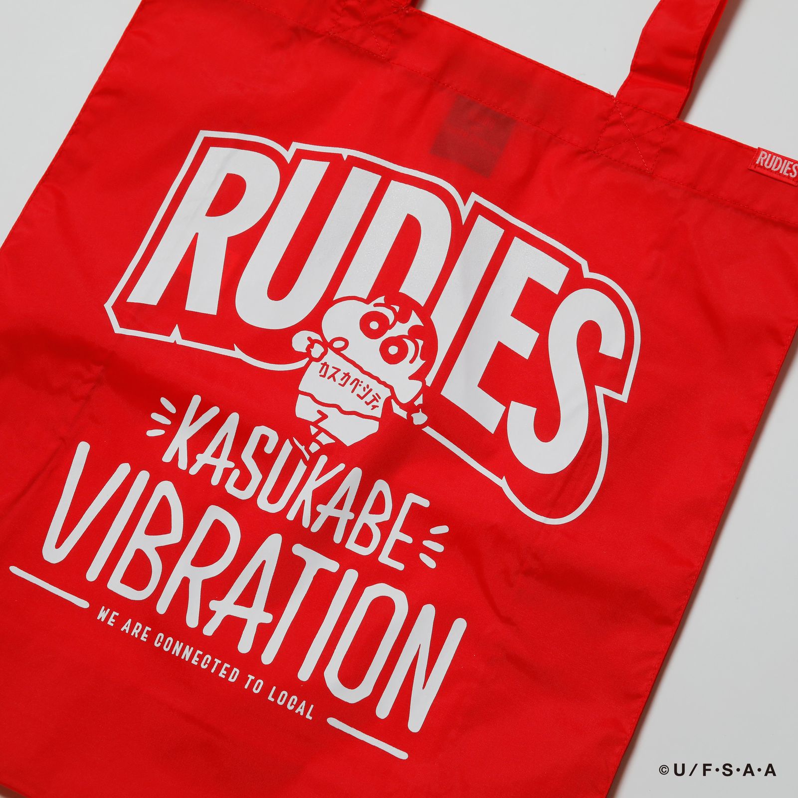 RUDIE'SxCRAYON SHINCHAN KASUKABE VIBRATION SHOPPINGBAG