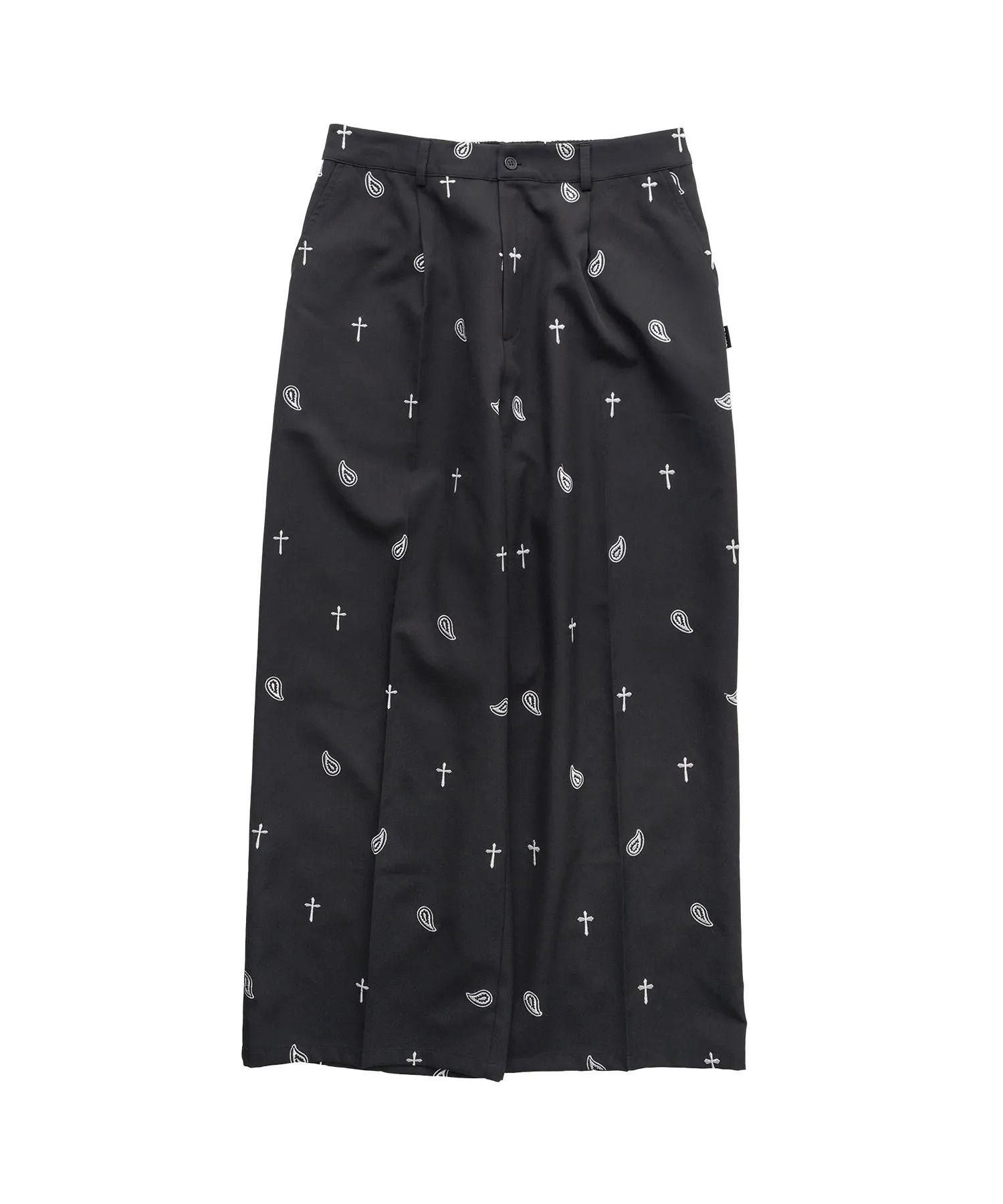All-over embroidered pants