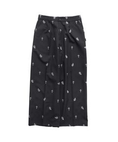 All-over embroidered pants