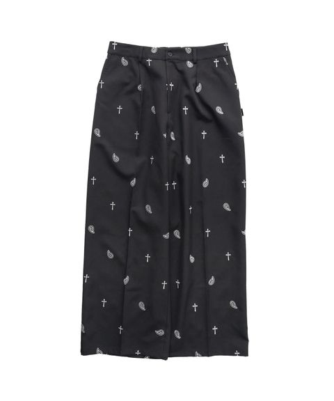 All-over embroidered pants