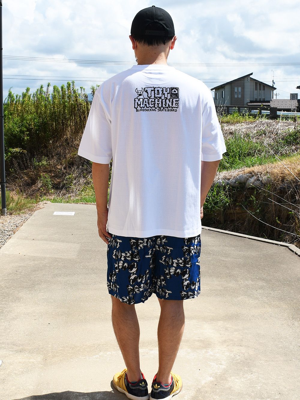 MMM COLLAB. TOYMMMONSTER EMBRO. HARF SLEEVE TEE